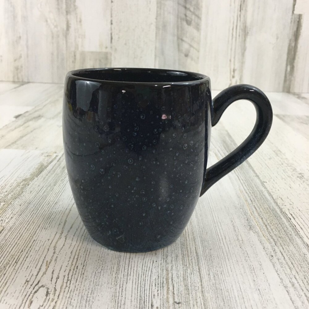 Studio Pottery Glazed Clay Mug Coffee Cup Blue Quarry Pottery Wales Night Sky